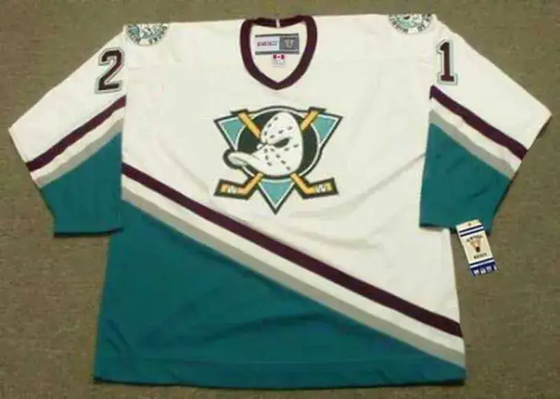 DAN BYLSMA Anaheim Mighty Ducks 2003 Home CCM NHL Vintage Throwback Jersey