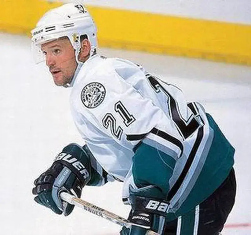 DAN BYLSMA Anaheim Mighty Ducks 2003 Home CCM NHL Vintage Throwback Jersey 