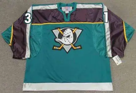 GUY HEBERT Anaheim Mighty Ducks 1998 Alternate CCM Throwback NHL Jersey