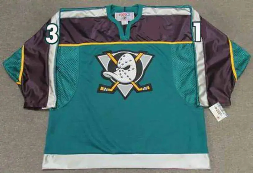 GUY HEBERT Anaheim Mighty Ducks 1998 Alternate CCM Throwback NHL Jersey