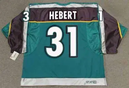 GUY HEBERT Anaheim Mighty Ducks 1998 Alternate CCM Throwback NHL Jersey 