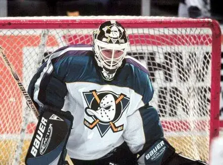 GUY HEBERT Anaheim Mighty Ducks 1998 Alternate CCM Throwback NHL Jersey 