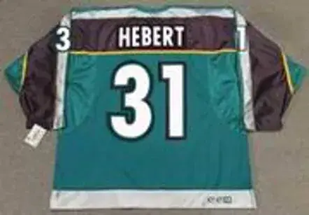 GUY HEBERT Anaheim Mighty Ducks 1998 Alternate CCM Throwback NHL Jersey 