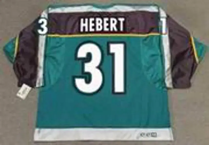 GUY HEBERT Anaheim Mighty Ducks 1998 Alternate CCM Throwback NHL Jersey 