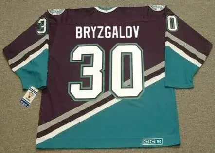 ILYA BRYZGALOV Anaheim Mighty Ducks 2005 Home CCM Throwback Hockey Jersey 