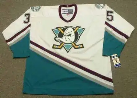 JEAN-SEBASTIEN GIGUERE Anaheim Mighty Ducks 2003 Home CCM NHL Vintage Throwback Jersey