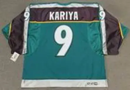 PAUL KARIYA Anaheim Mighty Ducks 1998 Alternate CCM Throwback NHL Jersey 