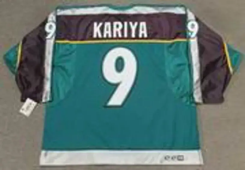 PAUL KARIYA Anaheim Mighty Ducks 1998 Alternate CCM Throwback NHL Jersey 