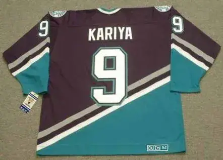 PAUL KARIYA Anaheim Mighty Ducks 2003 Away CCM NHL Throwback Hockey Jersey 