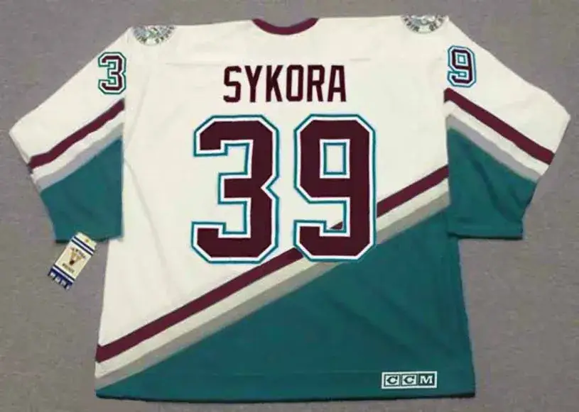 PETR SYKORA Anaheim Mighty Ducks 2003 Home CCM NHL Vintage Throwback Jersey 