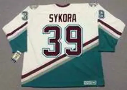 PETR SYKORA Anaheim Mighty Ducks 2003 Home CCM NHL Vintage Throwback Jersey 