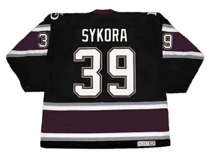 PETR SYKORA Anaheim Mighty Ducks 2005 CCM Throwback NHL Jersey 