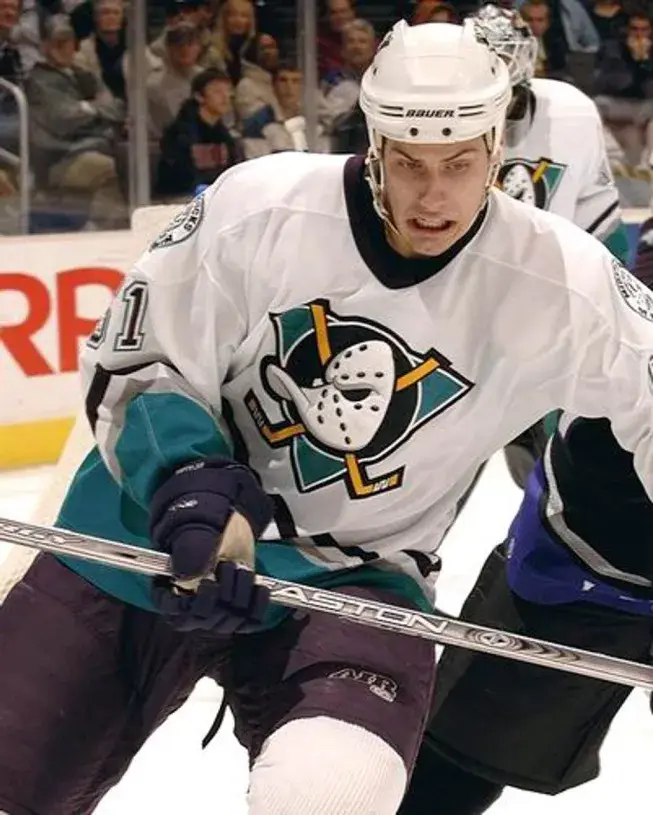 RYAN GETZLAF Anaheim Mighty Ducks 2005 Away CCM NHL Vintage Throwback Jersey 