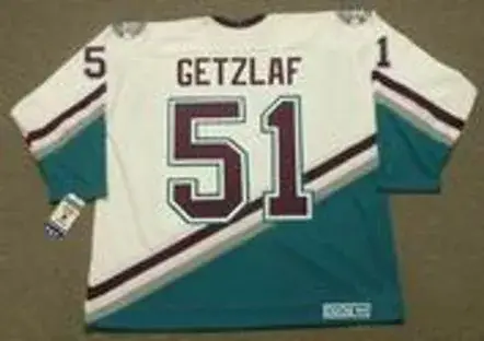 RYAN GETZLAF Anaheim Mighty Ducks 2005 Away CCM NHL Vintage Throwback Jersey 