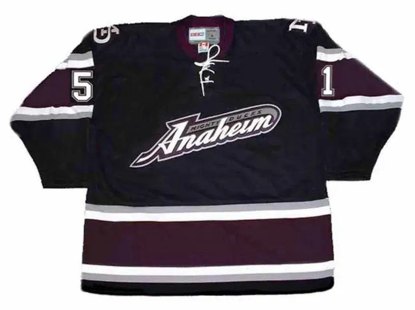 RYAN GETZLAF Anaheim Mighty Ducks 2005 CCM Throwback Alternate NHL Jersey