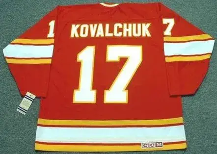 ILYA KOVALCHUK Atlanta Flames 1970’s CCM Vintage Throwback NHL Hockey Jersey 