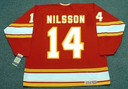 KENT NILSSON Atlanta Flames 1979 CCM Vintage Throwback NHL Hockey Jersey