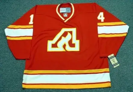 KENT NILSSON Atlanta Flames 1979 CCM Vintage Throwback NHL Hockey Jersey 