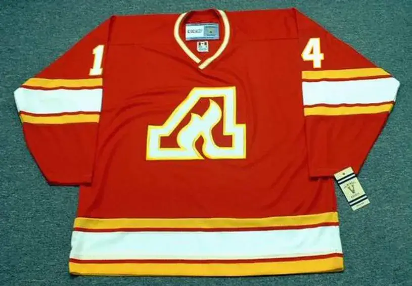 KENT NILSSON Atlanta Flames 1979 CCM Vintage Throwback NHL Hockey Jersey 