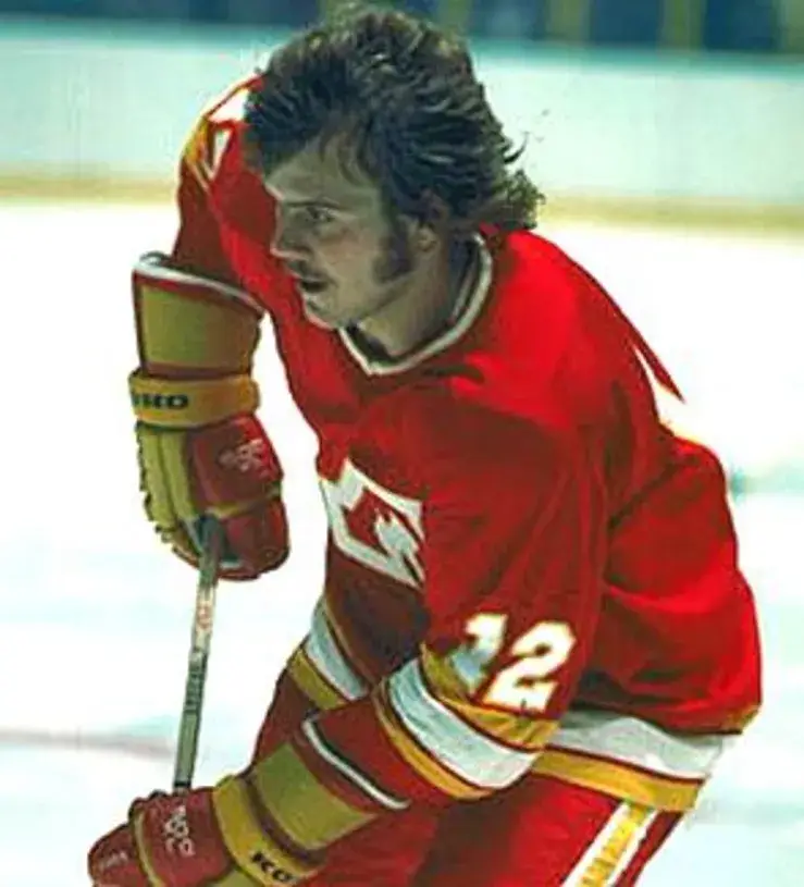 TOM LYSIAK Atlanta Flames 1977 CCM Vintage Throwback Away NHL Hockey Jersey 