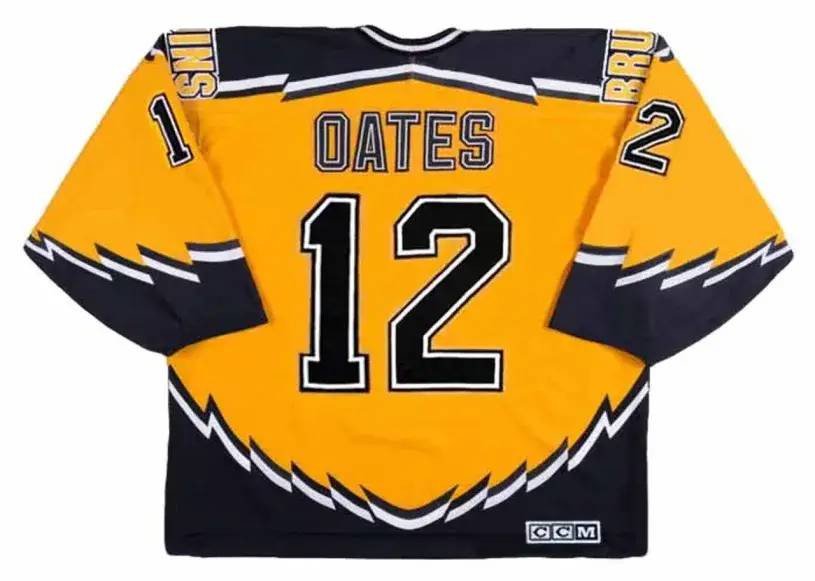 ADAM OATES Boston Bruins 1996 Alternate CCM Throwback NHL Hockey Jersey 