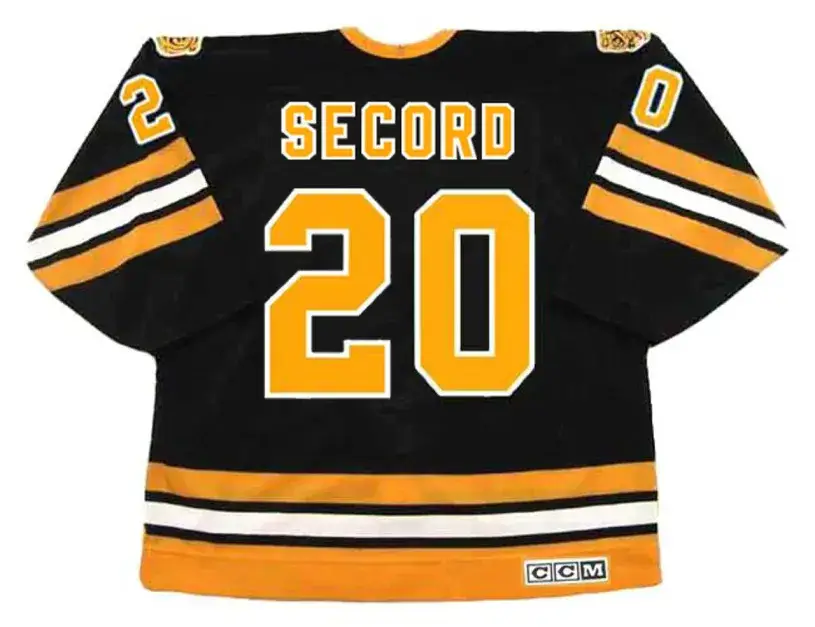 AL SECORD Boston Bruins 1979 Away CCM Vintage Throwback Hockey Jersey 
