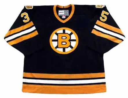 ANDY MOOG Boston Bruins 1990 Away CCM Throwback NHL Hockey Jersey