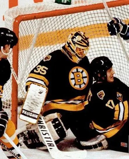 ANDY MOOG Boston Bruins 1990 Away CCM Throwback NHL Hockey Jersey 