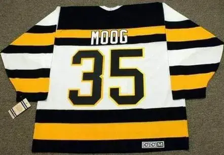 ANDY MOOG Boston Bruins 1992 CCM Throwback NHL Hockey Jersey 