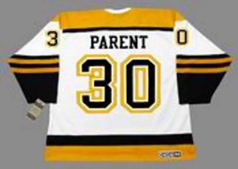 BERNIE PARENT Boston Bruins 1966 Away CCM Throwback NHL Hockey Jersey 