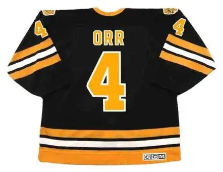 BOBBY ORR Boston Bruins 1975 Away CCM Vintage Throwback NHL Hockey Jersey 