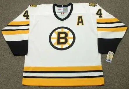 BOBBY ORR Boston Bruins 1975 CCM Vintage Throwback Home NHL Hockey Jersey