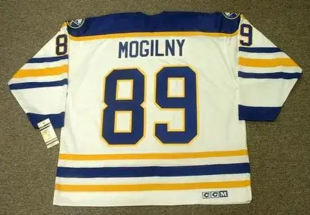 ALEXANDER MOGILNY Buffalo Sabres 1992 Home CCM Vintage NHL Throwback Jersey 