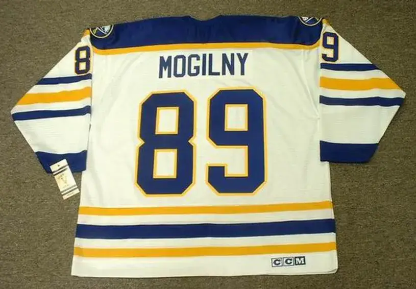 ALEXANDER MOGILNY Buffalo Sabres 1992 Home CCM Vintage NHL Throwback Jersey 