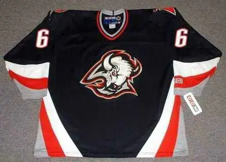 BOB BOUGHNER Buffalo Sabres 1996 CCM Vintage NHL Throwback Jersey