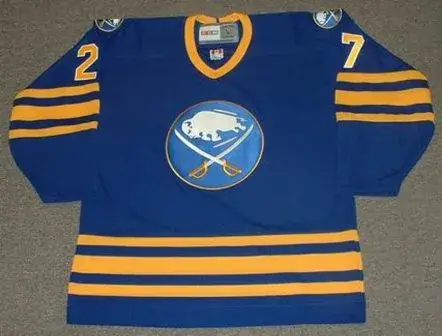 BRAD MAY Buffalo Sabres 1992 Away CCM Vintage NHL Throwback Jersey