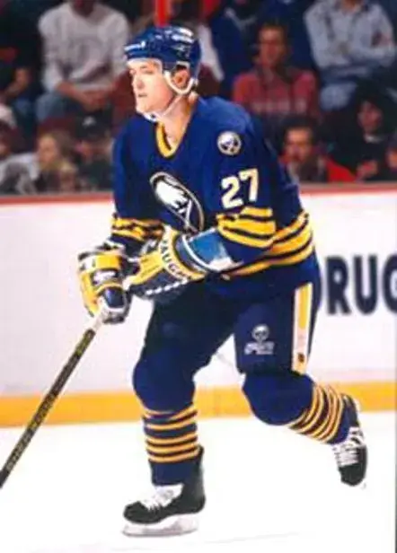 BRAD MAY Buffalo Sabres 1992 Away CCM Vintage NHL Throwback Jersey 
