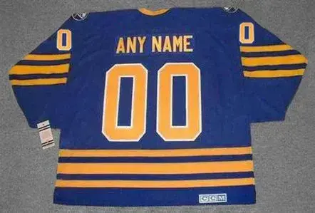 BUFFALO SABRES 1980’s Away CCM Throwback Jersey Customized “Any Name & Number(s)” 