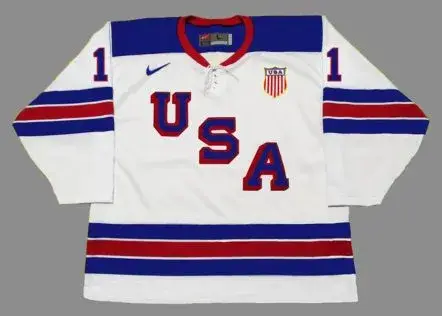 CASEY MITTELSTADT 2018 USA Nike Throwback Hockey Jersey