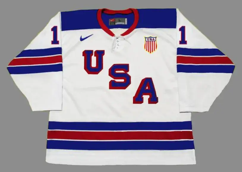 CASEY MITTELSTADT 2018 USA Nike Throwback Hockey Jersey