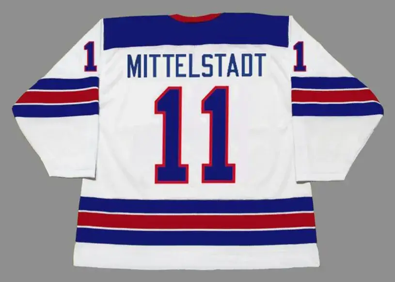 CASEY MITTELSTADT 2018 USA Nike Throwback Hockey Jersey 
