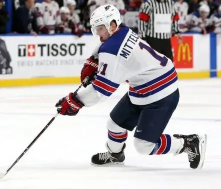 CASEY MITTELSTADT 2018 USA Nike Throwback Hockey Jersey 