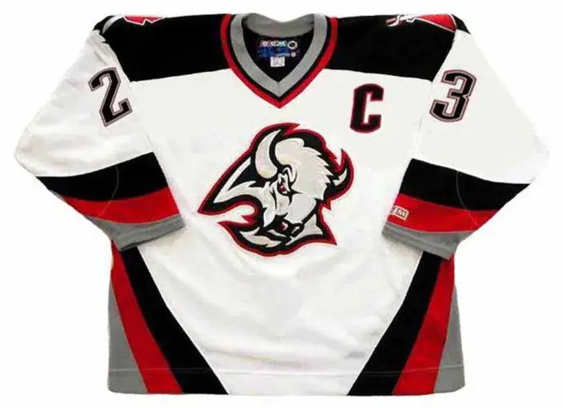 CHRIS DRURY Buffalo Sabres 2005 Away CCM Vintage NHL Throwback Jersey
