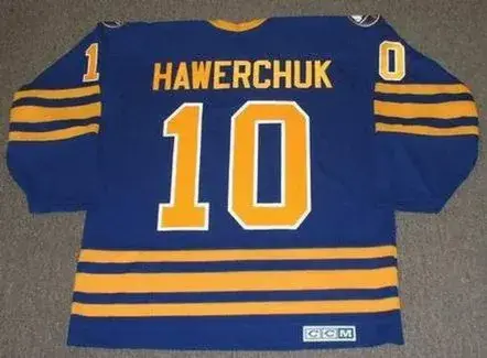DALE HAWERCHUK Buffalo Sabres 1992 CCM Vintage Throwback NHL Hockey Jersey 