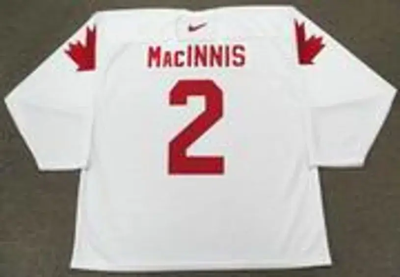 AL MacINNIS 1991 Team Canada Nike Throwback Hockey Jersey 