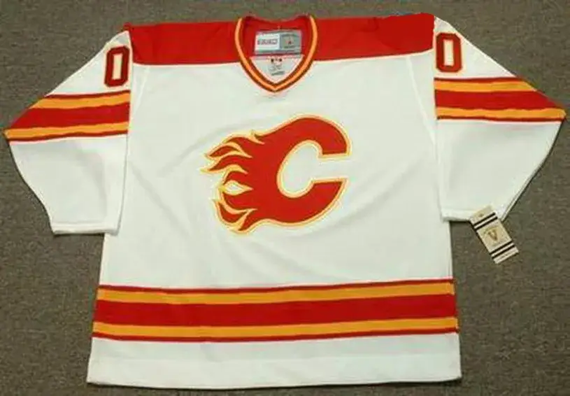CALGARY FLAMES 1980’s CCM Vintage Throwback Home Jersey Customized “Any Name & Number(s)”