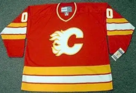 CALGARY FLAMES 1980’s CCM Vintage Throwback NHL Hockey Jersey Customized “Any Name & Number(s)”
