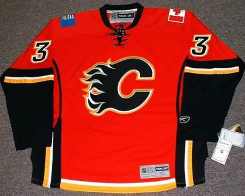 DION PHANEUF Calgary Flames 2008 REEBOK Throwback NHL Hockey Jersey