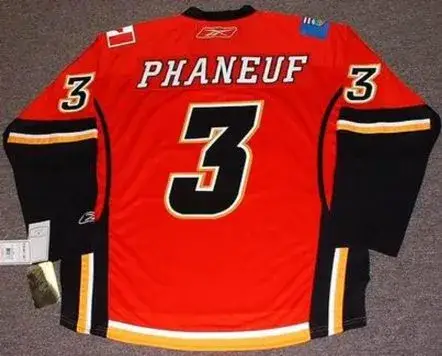 DION PHANEUF Calgary Flames 2008 REEBOK Throwback NHL Hockey Jersey 