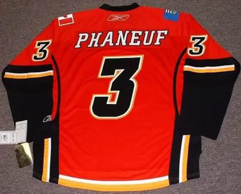 DION PHANEUF Calgary Flames 2008 REEBOK Throwback NHL Hockey Jersey 
